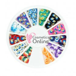 Carusel 3D pentru unghii C093 cu fimo colorate 5mm